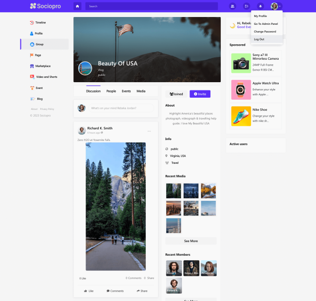 Sociopro - Laravel Private Social Network 2.6.1