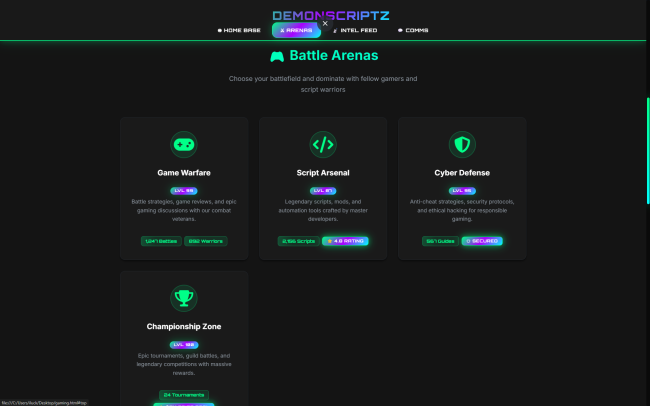 CyberGaming X - Landing Page - Image 2