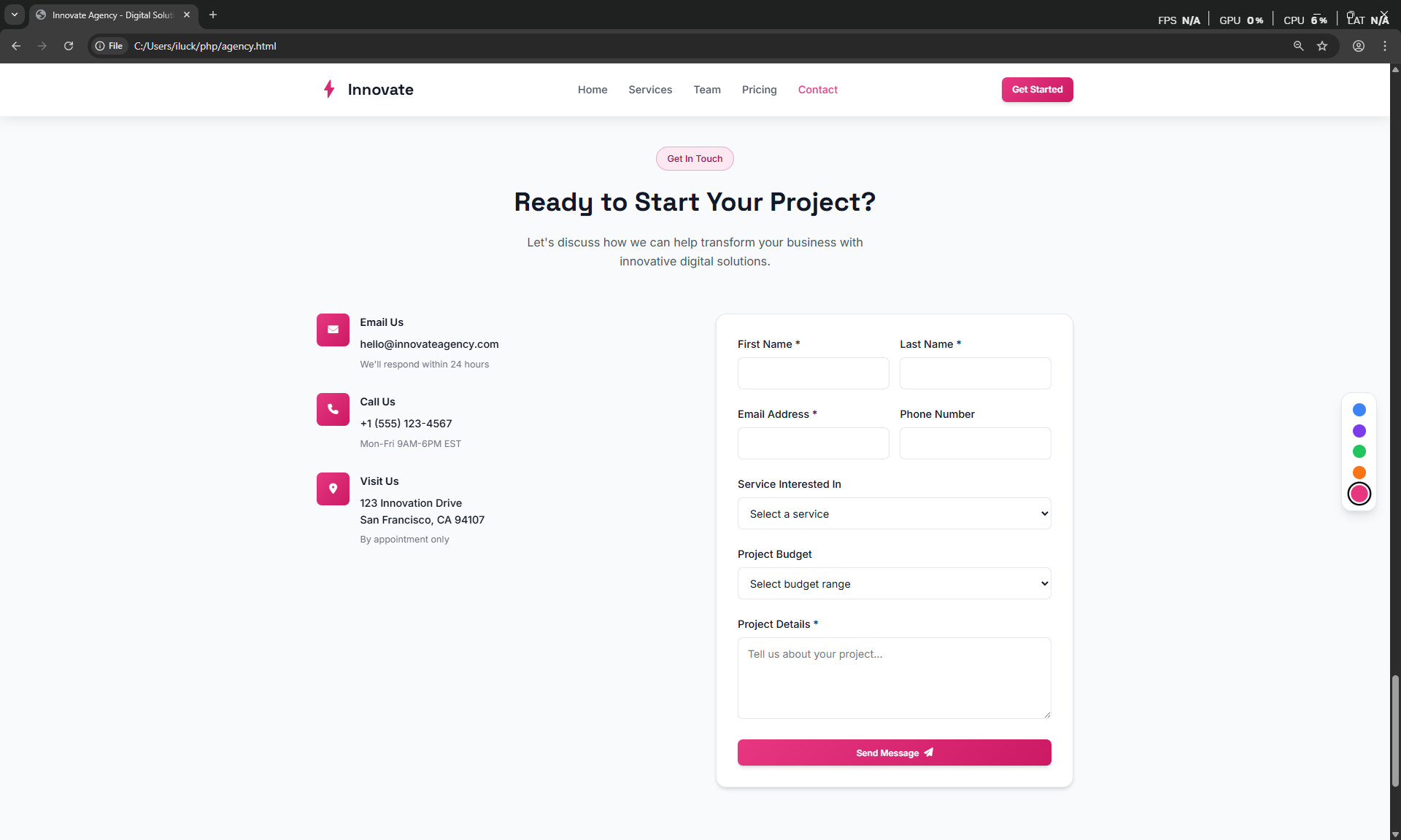 Agency Startup Landing Page - Image 5
