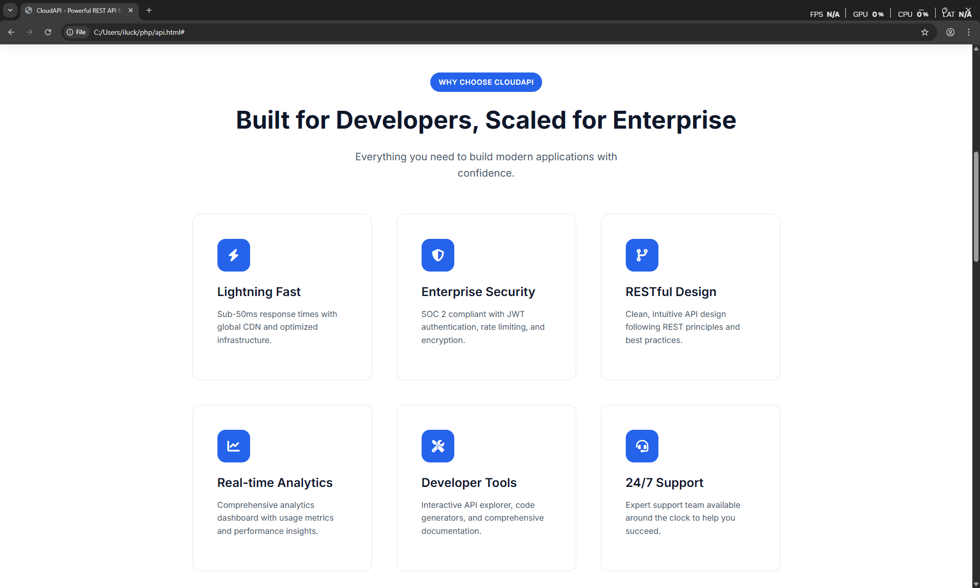 API Service Landing Page - Image 2