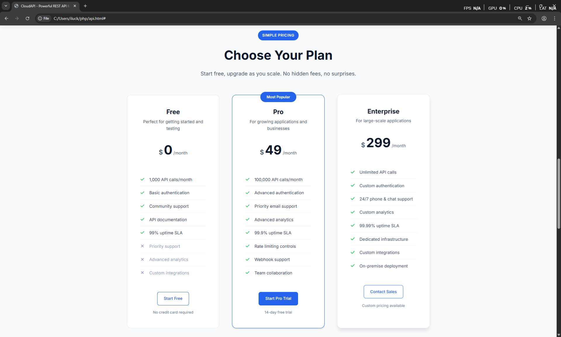API Service Landing Page - Image 3