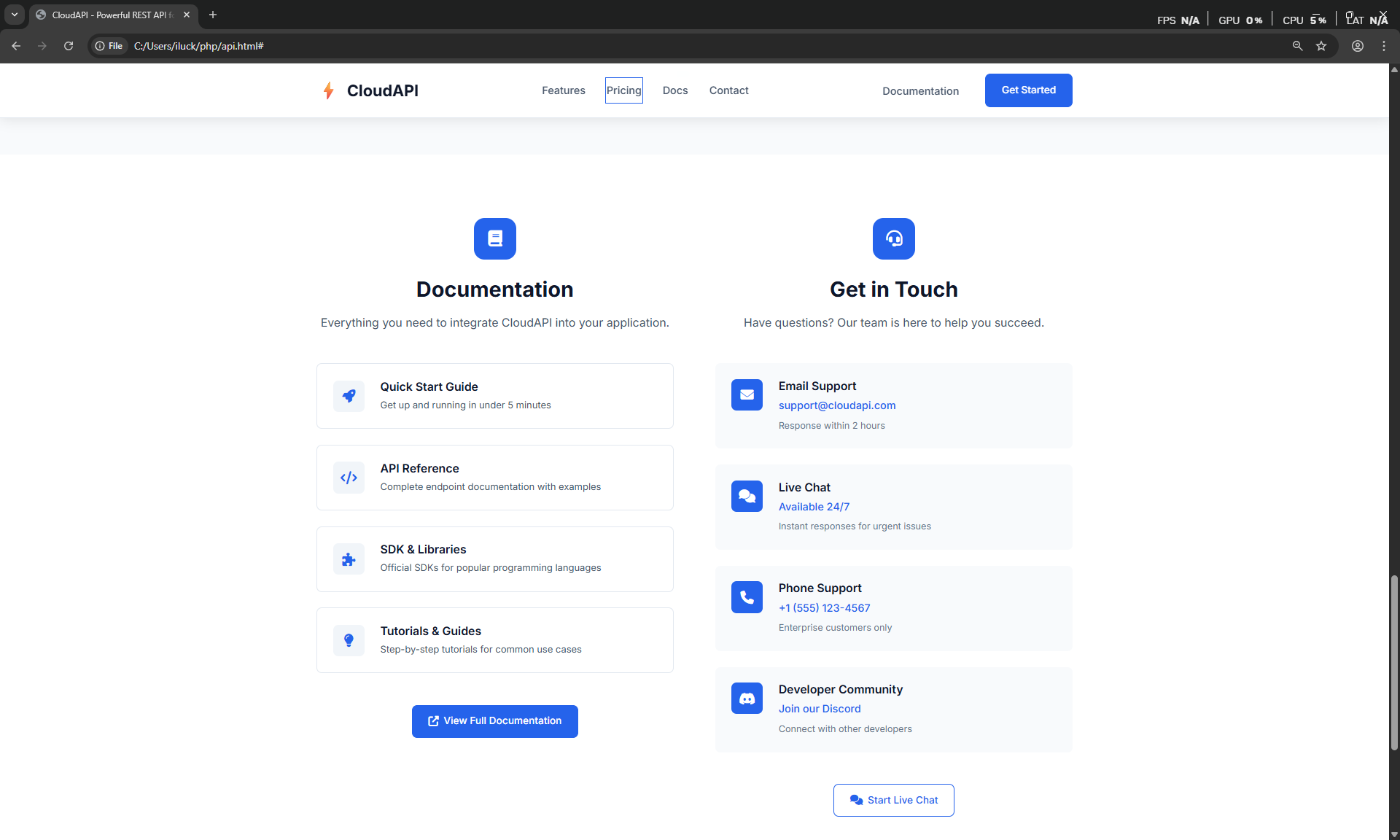 API Service Landing Page - Image 4