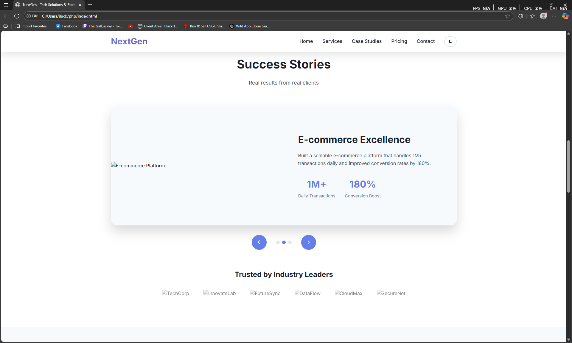 Tech Solutions & Startup Landing page - Image 3
