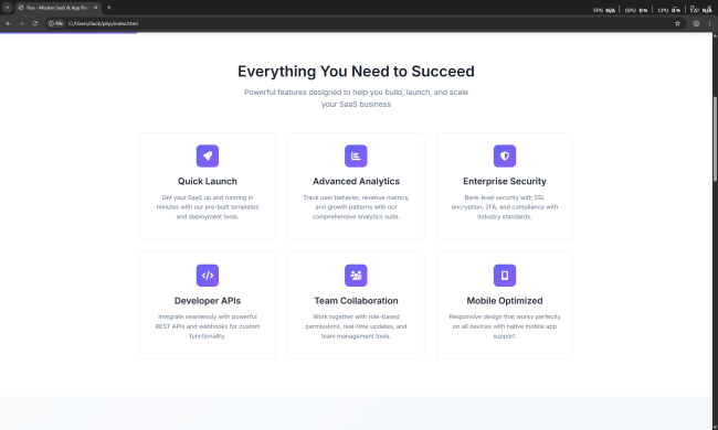 FLUX - Premium SaaS & App Landing Page - Image 2
