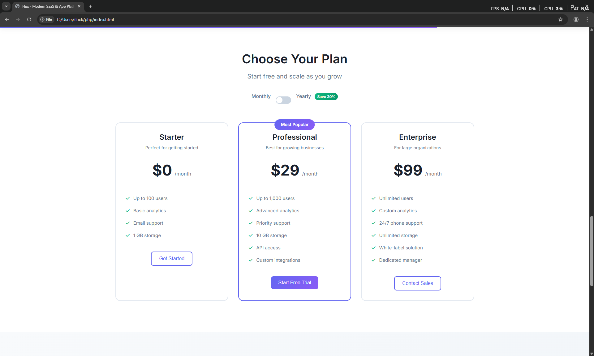 FLUX - Premium SaaS & App Landing Page - Image 3