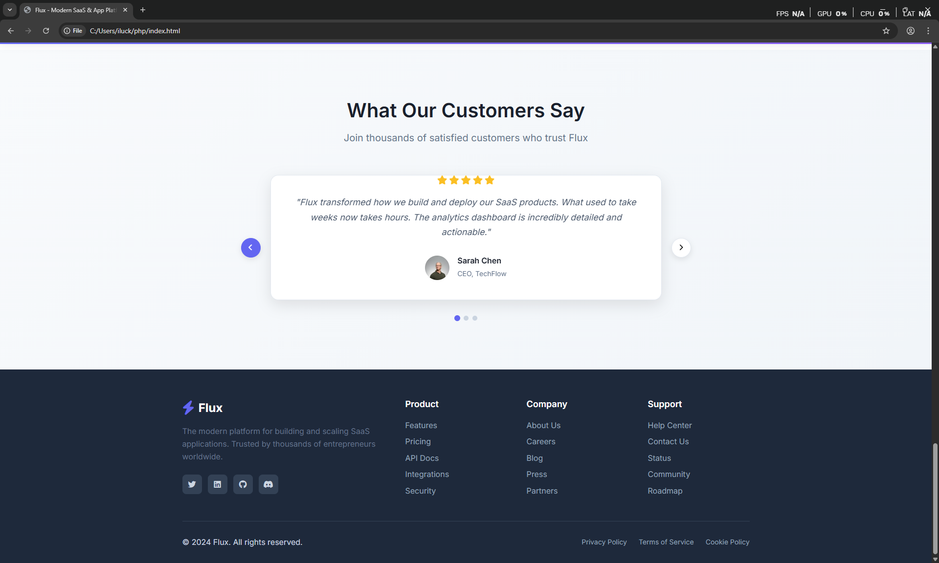 FLUX - Premium SaaS & App Landing Page - Image 4