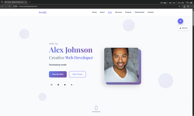 Portify - Modern Portfolio Template