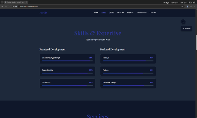 Portify - Modern Portfolio Template - Image 3