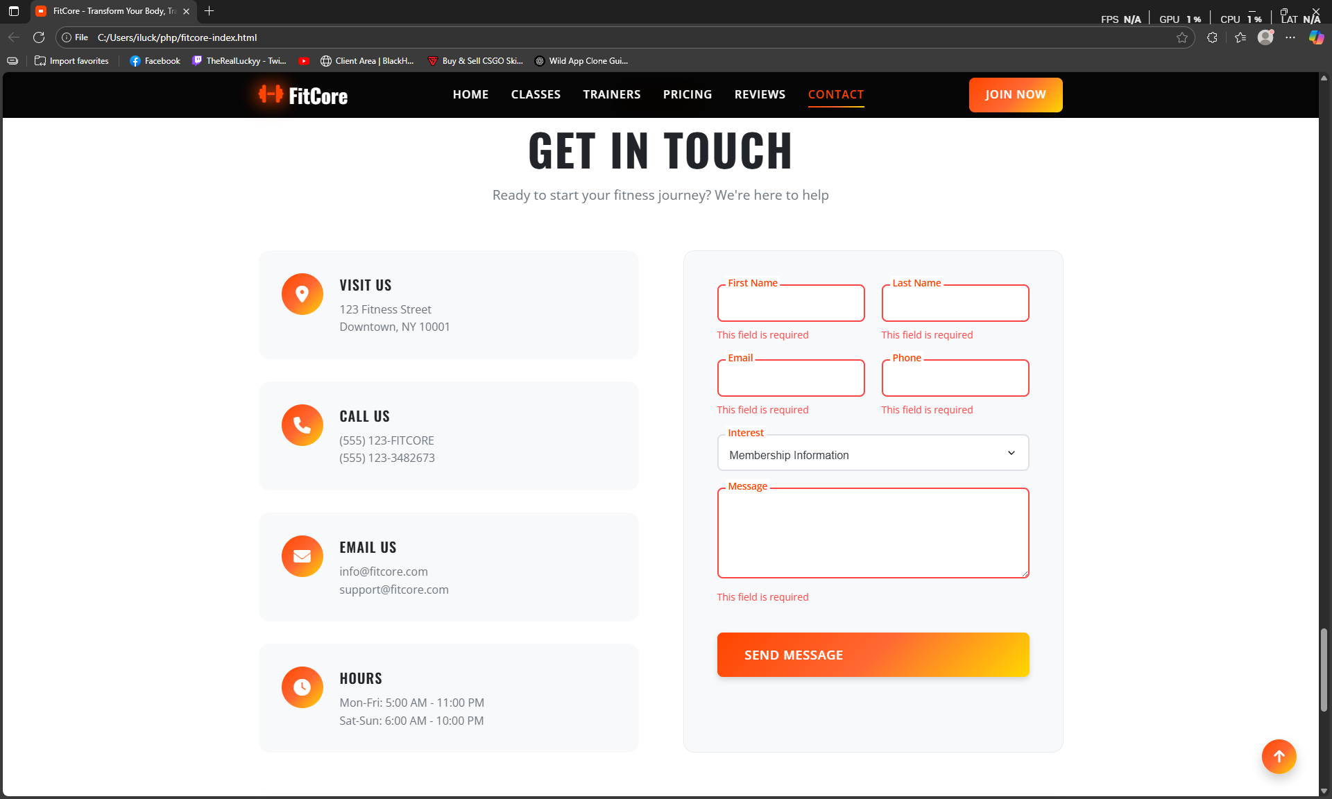 FitCore – Premium Gym & Fitness Landing Page Template - Image 6
