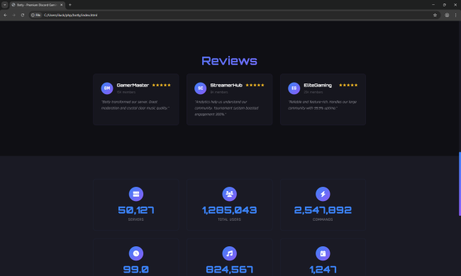 PREMIUM DISCORD BOT LANDING PAGE - Image 3