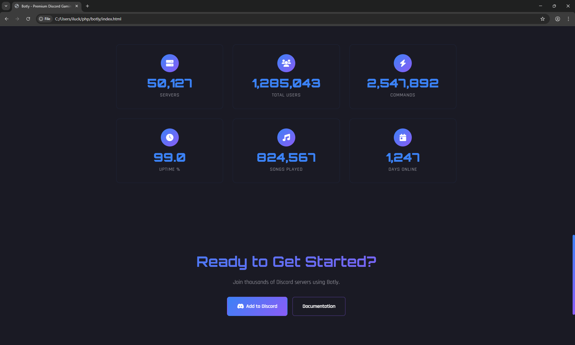 PREMIUM DISCORD BOT LANDING PAGE - Image 4